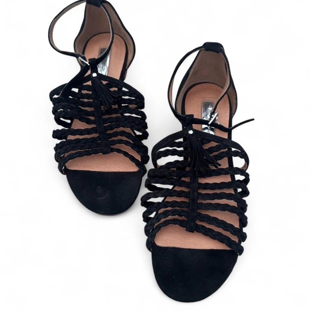 Halogen Women's Sandals with Black Braided Straps